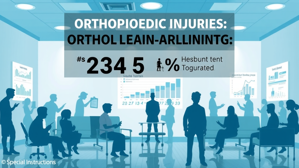 Informative infographic highlighting the rise in orthopedic injuries and treatment choices between conservative vs surgical orthopedic treatment